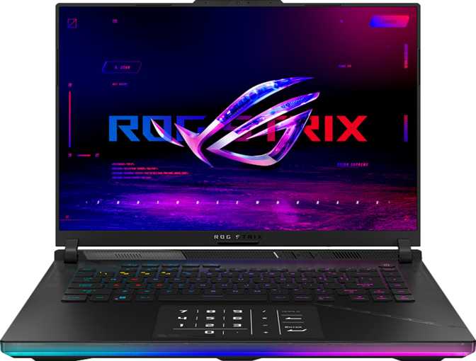 Asus ROG Strix Scar 16 (2023) 16" QHD Plus Intel Core i9-13980HX 2.2GHz / Nvidia GeForce RTX 4090 Laptop / 64GB RAM / 2TB SSD + 2TB SSD