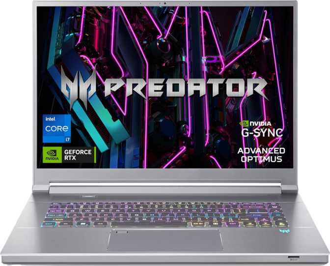 Acer Predator Triton 16 (2023) Intel Core i7-13700H 2.4GHz / Nvidia GeForce RTX 4070 Laptop / 16GB RAM / 1TB SSD