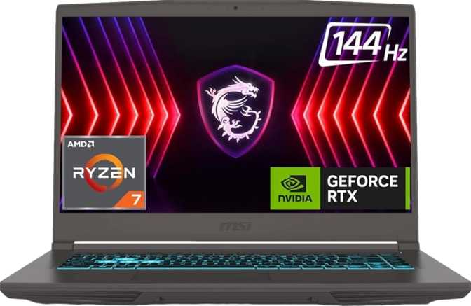 MSI Thin A15 B7V (2024) 15.6" AMD Ryzen 7 7735HS 3.2GHz / Nvidia GeForce RTX 4060 Laptop / 16GB RAM / 1TB SSD