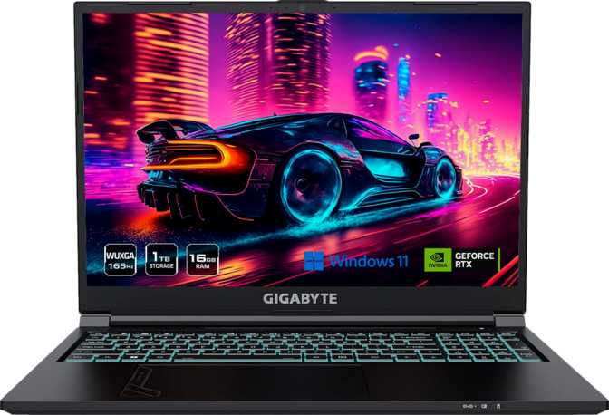 Gigabyte G6 (2024) KF 16" Intel Core i7-13620H 2.4GHz / Nvidia GeForce RTX 4060 Laptop / 16GB RAM / 1TB SSD
