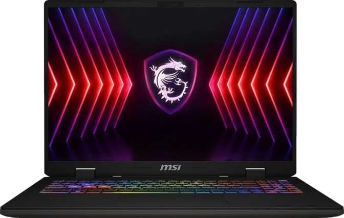 MSI Sword 16 HX B14VFKG (2024) 16" Intel Core i7-14700HX 2.1GHz / Nvidia GeForce RTX 4060 Laptop / 16GB RAM / 1TB SSD