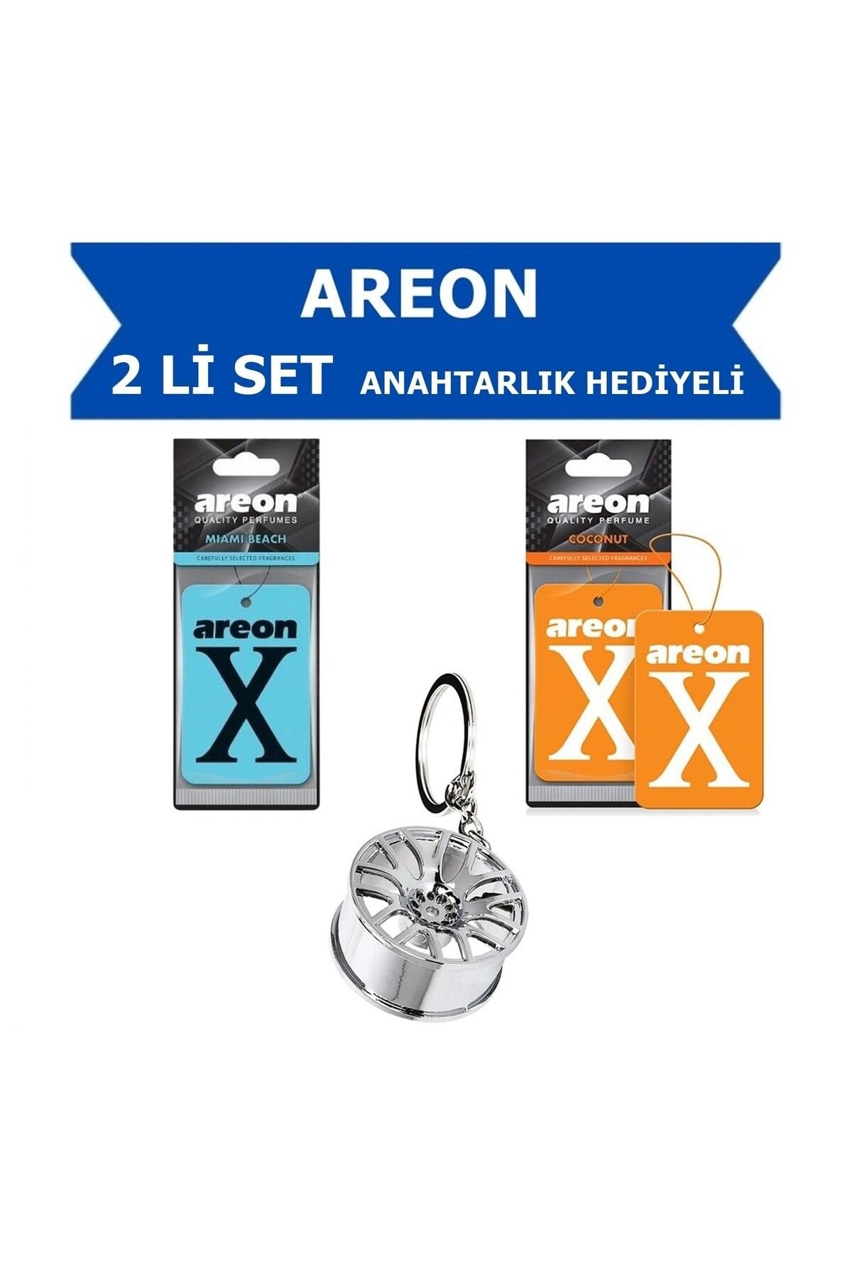 İkili Turuncu Mavi Set OTO JANT ANAHTARLIK HEDİYELİ