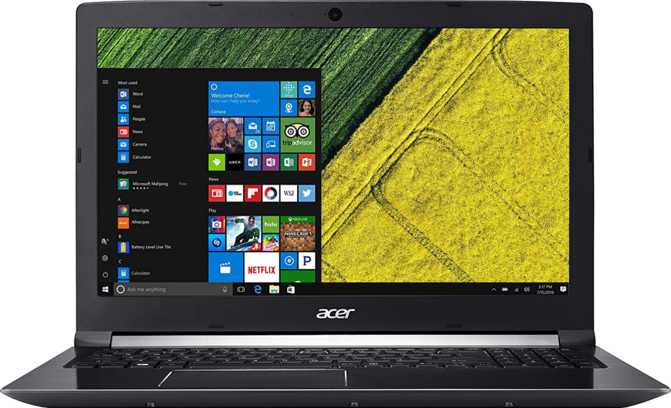 Acer Aspire 7 15.6” Intel Core i7-7700HQ 2.8GHz / 8GB RAM / 128GB SSD + ﻿1TB HDD